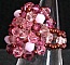 Bague Agate Rose satin Swarovski