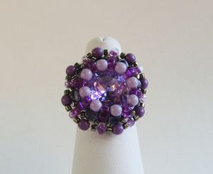 Bague Amitié violet en kit