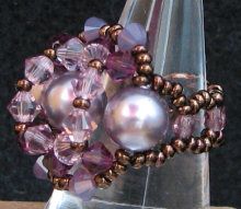 Bague Br&eacute;hat Parme Cyclamen