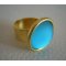 Bague cabochon Luna turquoise