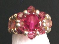 Bague en kit Lolita Ronde fuchsia