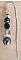 Boucles d'oreilles Comores Noir argent