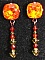 Boucles d'oreilles Hyacinth kaki
