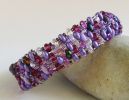 Armband Freundschaft mix violett lila im Set