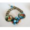 Jesus und Maria Cabochons Armband an einer Kette