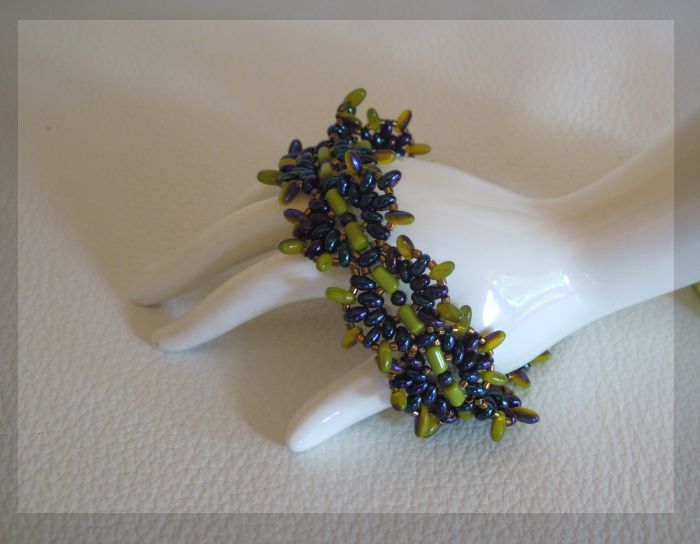 Tuto bracelet Indiana Olivine 