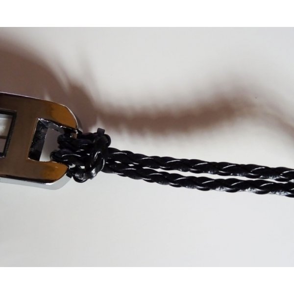 Bracelet montre tress&eacute; ciel