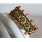 Bracelet Pip Olivine et ocre en kit