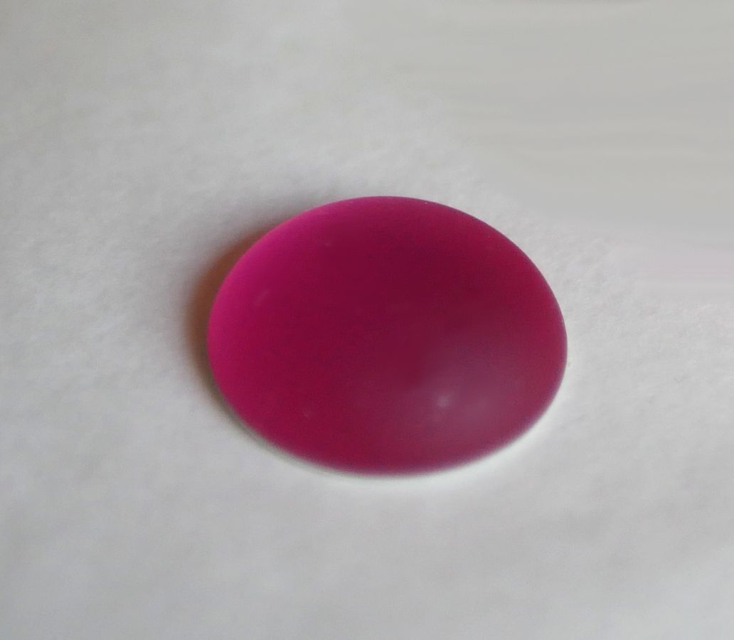 Cabochon Luna Soft rosa fuchsia Durchmesser 18mm