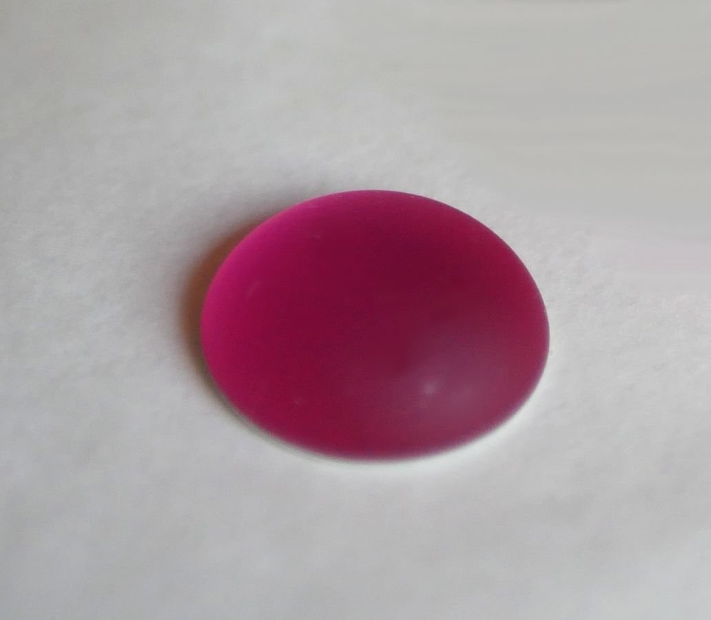 Cabochon Luna Soft rosa fuchsia Durchmesser 18mm