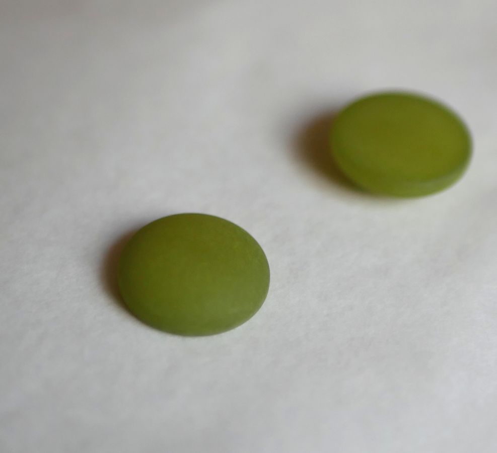 Cabochon Polaris grün Olivine Durchmesser 16mm