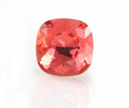 Quadratischer Swarovski-Cabochon 12mm Padparadscha