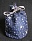 Cadeau Ballotin en tissu marine &eacute;toil&eacute;