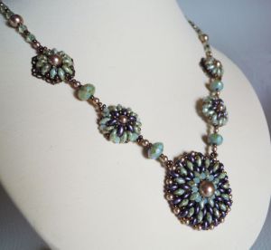 Collier en kit Coquet Violet/vert