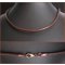 Collier cordon large cuir marron en kit