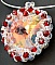 Collier pendentif coeur Rouge Passion