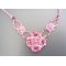 Collier avec strass Addison rose en kit