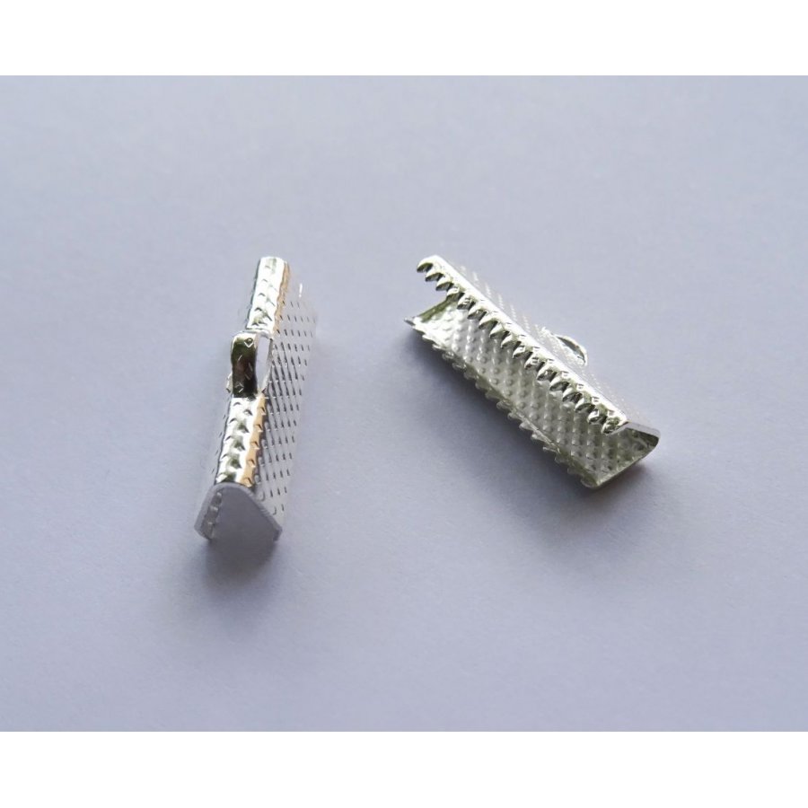 Klemmbits silber 20 mm x 2