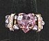 Kit bague Avalon coeur violet