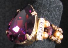 Kit bague Avalon Goutte d'Amethyste