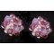 Kit Boucles d'oreilles Boule Cyclamen