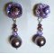 Boucles d'oreilles Cabochons Parme