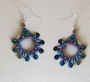 Kit boucles d'oreilles Pip violet