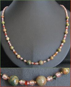 Kit collier Cuba Unakite