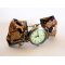 Set Uhr Armband Stoffe Afrikanisches Wax Braun