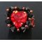 Notice de bague aphrodite rouge et n