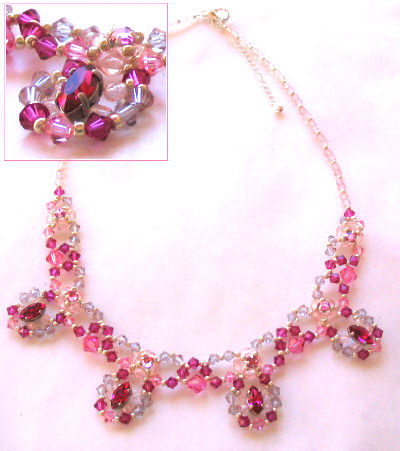 Notice du collier Agnes fuchsia