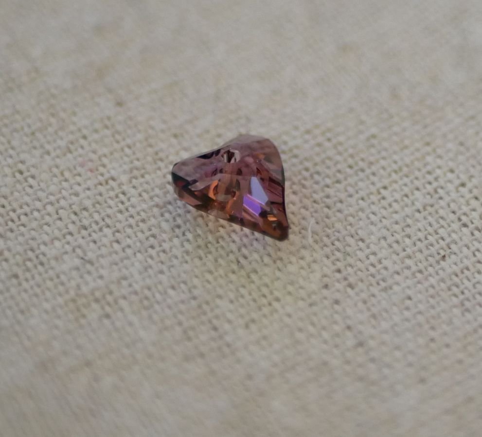 Wild Swarovski Herzanhänger 12 mm Crystal Antique Pink