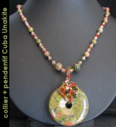 Pendentif en kit Cuba Unakite