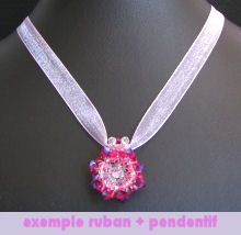 Pendentif en kit Moorea Fuchsia