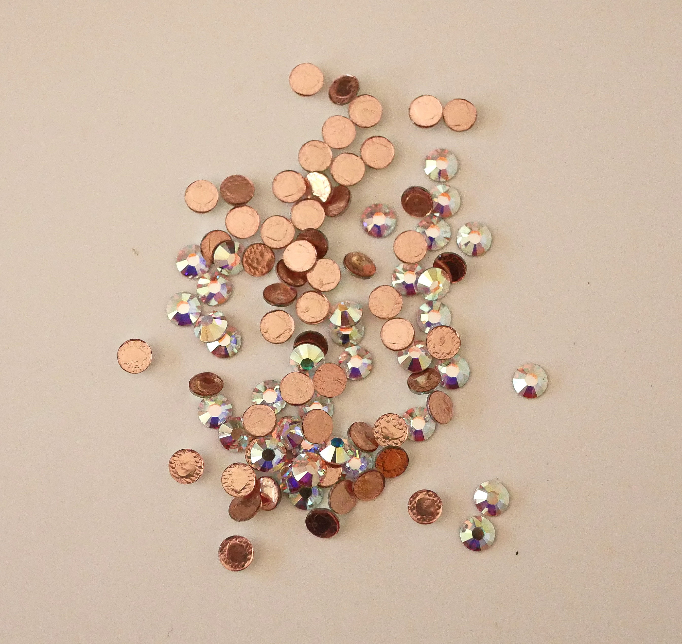 Strass SS16 crystal ab hotfix x12