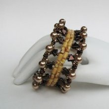 Tutoriel bracelet Gizeh en perles Khéops bronze 