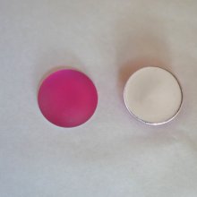 Cabochon Luna Soft rosa fuchsia Durchmesser 18mm