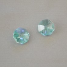 Swarovski Kristall-Oktogon 14mm CRYSTAL BLUE AB